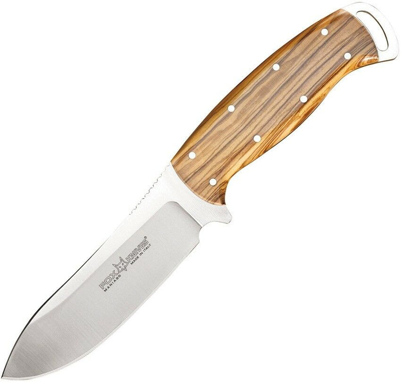 Fox Pachi Persian Fixed Knife 4.5" N690 Steel Full Tang Blade Olive Wood Handle 445OL -Fox - Survivor Hand Precision Knives & Outdoor Gear Store