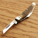 Rough Ryder Congress Pocket Knife Stainless Steel Blades Amber Jigged Bone Handle 053 -Rough Ryder - Survivor Hand Precision Knives & Outdoor Gear Store