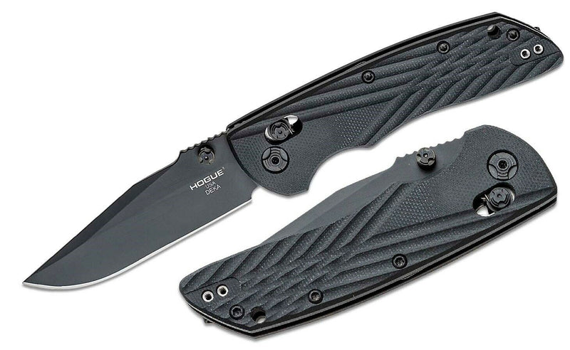 Hogue Deka ABLE Folding Knife 3.25" CPM-20CV Steel Blade Black Sculpted G10 Handle 24276 -Hogue - Survivor Hand Precision Knives & Outdoor Gear Store