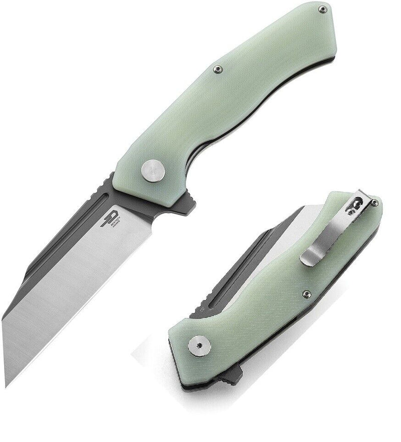 Bestech Knives Rockface Folding Knife 3.75" D2 Tool Steel Blade Jade G10 Handle KG46I -Bestech Knives - Survivor Hand Precision Knives & Outdoor Gear Store