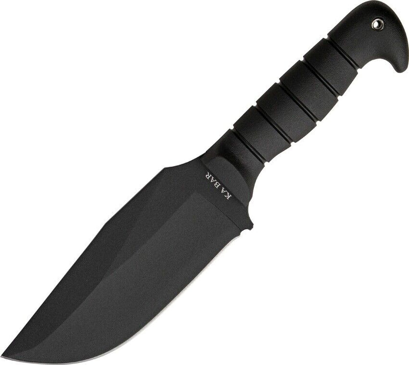 KA-BAR Heavy-Duty Fixed Knife 6.5" 1085 Steel Blade Grooved / Black Rubber Handle 1278 -Ka-Bar - Survivor Hand Precision Knives & Outdoor Gear Store