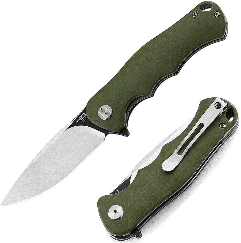 Bestech Knives Bobcat Folding Knife 3.25" D2 Tool Steel Blade Green G10 Handle G22B2 -Bestech Knives - Survivor Hand Precision Knives & Outdoor Gear Store