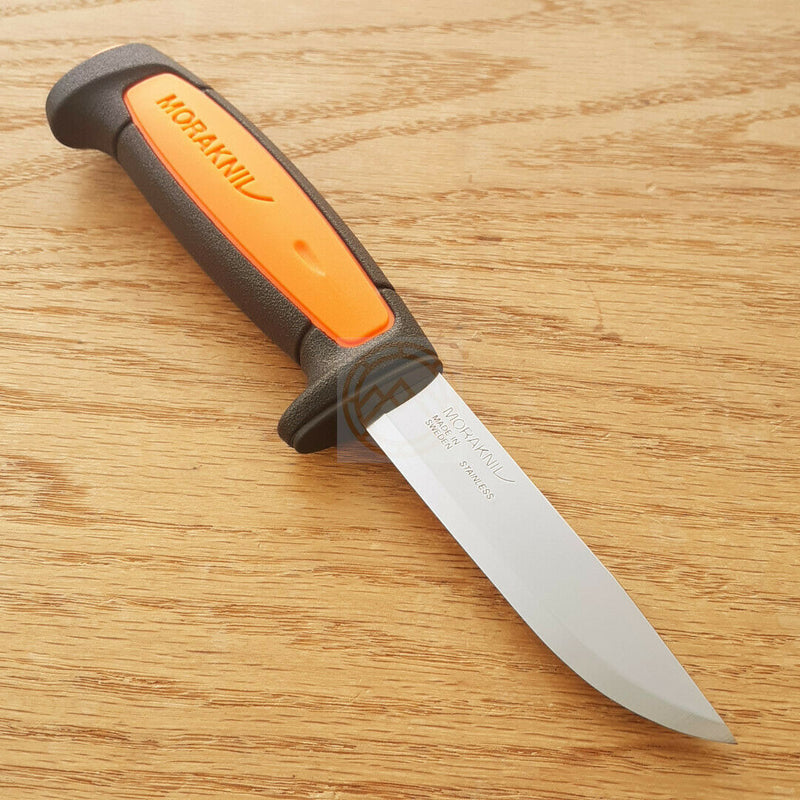 Mora Basic 546 Fixed Knife 3.5" Stainless Blade Black/Orange Synthetic Handle 02206 -Mora - Survivor Hand Precision Knives & Outdoor Gear Store