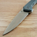 QSP Knife Leopard Folding Knife 3" 14C28N Sandvick Steel Blade Micarta Handle 135B -QSP Knife - Survivor Hand Precision Knives & Outdoor Gear Store