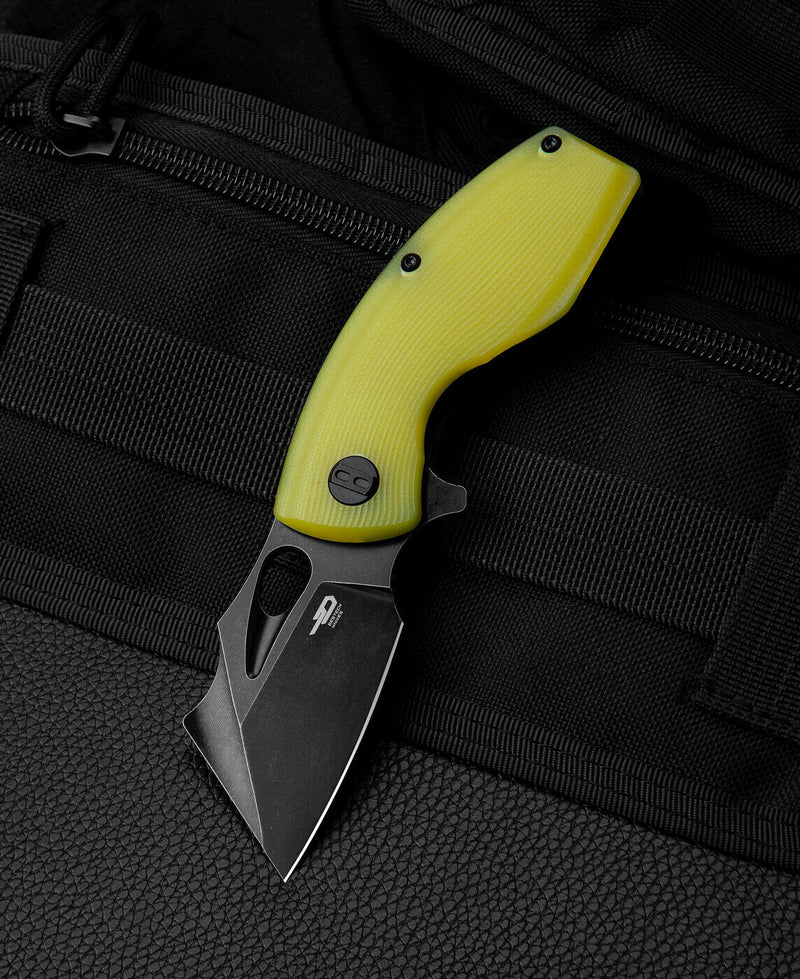 Bestech Knives Lizard Linerlock Folding Knife 2.5" D2 Tool Steel Blade Lime G-10 Handle KG39F -Bestech Knives - Survivor Hand Precision Knives & Outdoor Gear Store