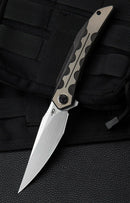 Bestech Knives Samari Frame Folding Knife 3.88" Bohler M390 Steel Blade Titanium Handle KT2009D -Bestech Knives - Survivor Hand Precision Knives & Outdoor Gear Store
