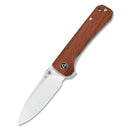QSP Knife Hawk Folding Knife 3.25" Sandvik 14C28N Steel Blade Mkuruti Wood Handle 131O1 -QSP Knife - Survivor Hand Precision Knives & Outdoor Gear Store