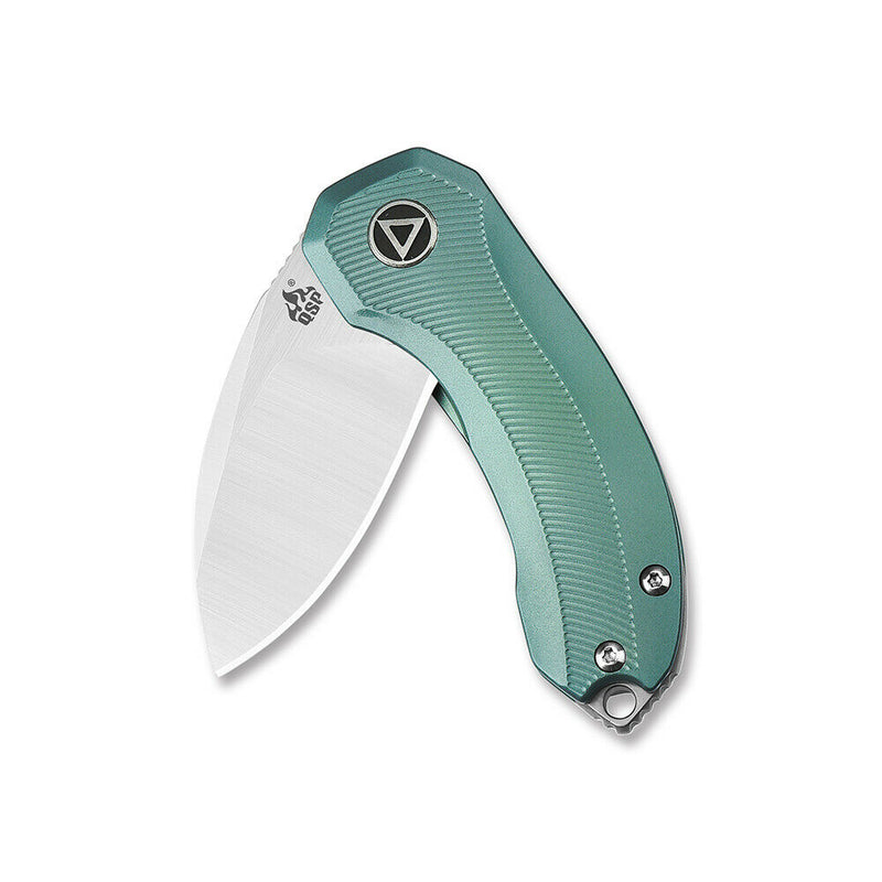 QSP Knife Hamster Folding Knife 2" CPM S35VN Steel Blade Green Titanium Handle 138C -QSP Knife - Survivor Hand Precision Knives & Outdoor Gear Store