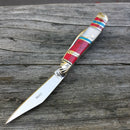 Frost Cutlery Peanut Pocket Knife Stainless Steel Blades Mother Of Pearl Handle HS107RBW -Frost Cutlery - Survivor Hand Precision Knives & Outdoor Gear Store