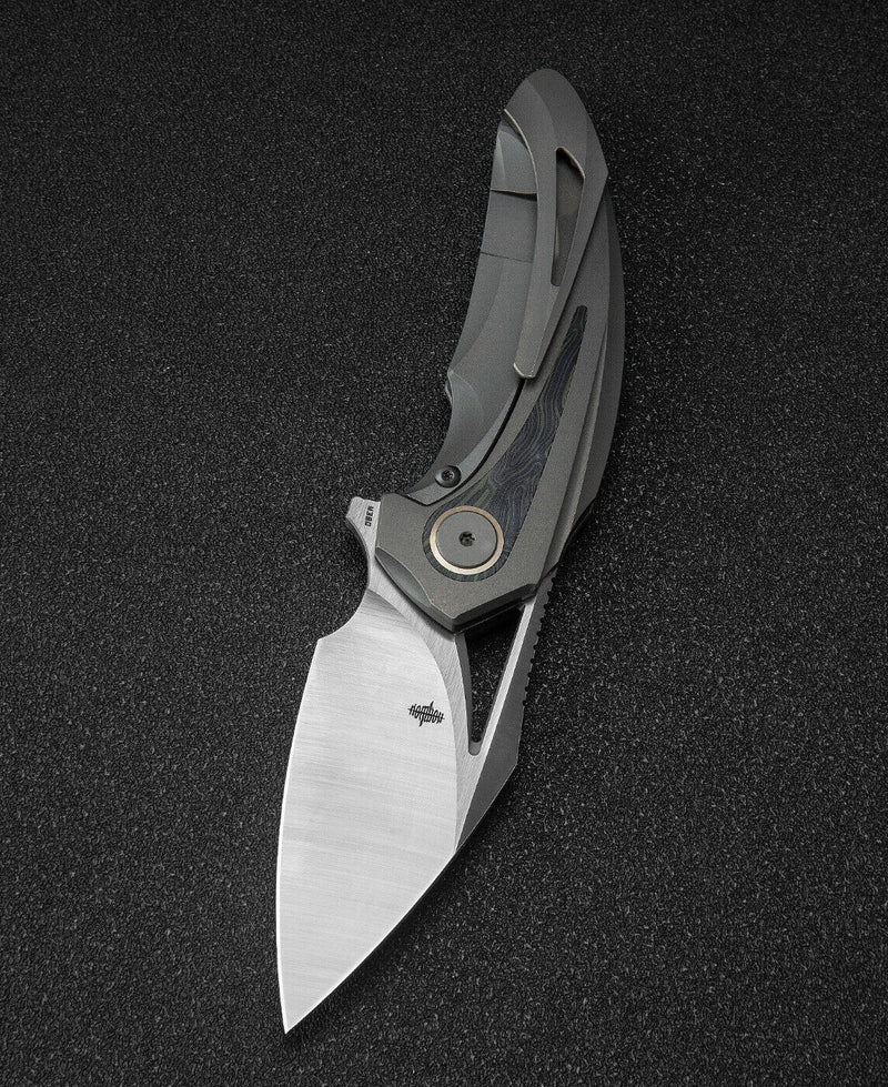 Bestech Knives Nuke Frame Folding Knife 2.63" M390 Steel Blade Titanium/G10 Handle T2107C -Bestech Knives - Survivor Hand Precision Knives & Outdoor Gear Store