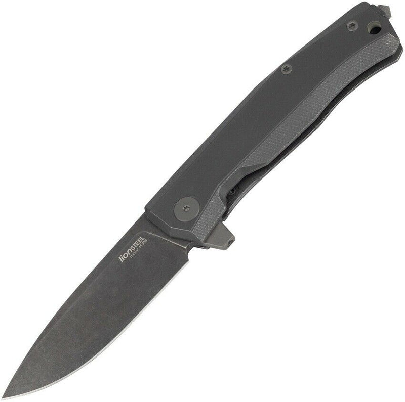 LionSTEEL Myto Framelock Folding Knife 3.25" M390 Steel Blade Titanium Handle TMT01BBW -LionSTEEL - Survivor Hand Precision Knives & Outdoor Gear Store