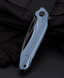 Bestech Knives WIBRA Folding Knife 3.5" Bohler M390 Steel Blade Blue Anodized Titanium Handle KT2001C -Bestech Knives - Survivor Hand Precision Knives & Outdoor Gear Store