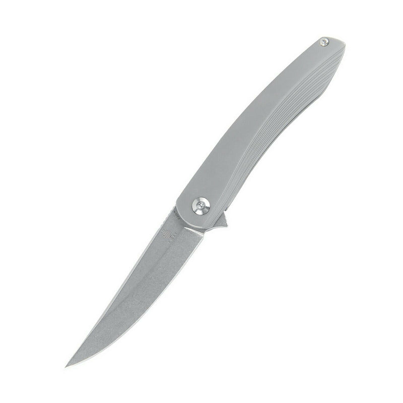 Kizer Cutlery Zen Folding Knife 3.25" Stonewash Finish S35VN Steel Blade Titanium Handle KI4553 -Kizer Cutlery - Survivor Hand Precision Knives & Outdoor Gear Store