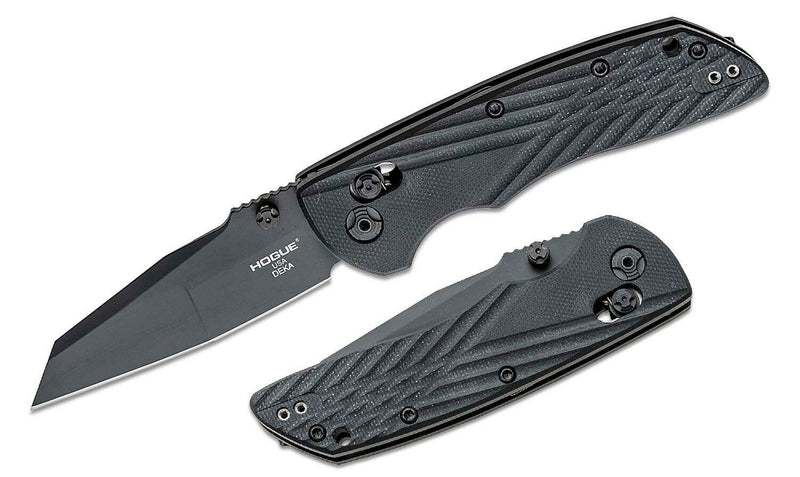 Hogue Deka ABLE Folding Knife 3.25" CPM-20CV Steel Blade Black Sculpted G10 Handle 24266 -Hogue - Survivor Hand Precision Knives & Outdoor Gear Store