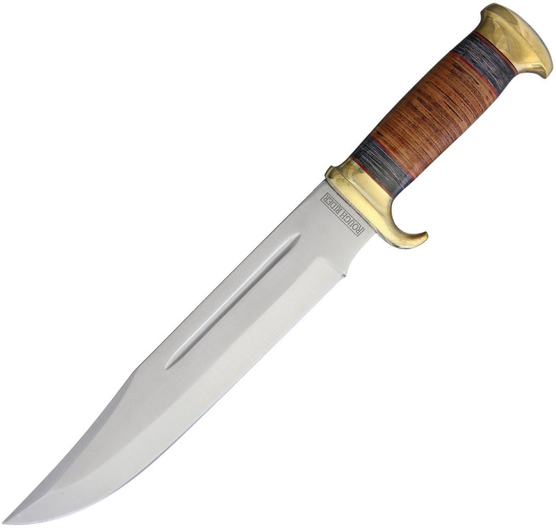 Rough Ryder Bowie Fixed Knife 11" Stainless Steel Blade Stacked Leather And Pakkawood Handle 2006 -Rough Ryder - Survivor Hand Precision Knives & Outdoor Gear Store