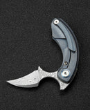 Bestech Strelit Framelock Folding Knife 2.13" Damascus Steel Blade Titanium Handle KT2103I -Bestech Knives - Survivor Hand Precision Knives & Outdoor Gear Store