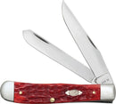 Case XX Trapper Pocket Knife Carbon Steel Blades Dark Red Bone Handle 31957 -Case Cutlery - Survivor Hand Precision Knives & Outdoor Gear Store