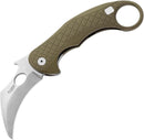 LionSTEEL L.E.ONE Folding Knife 3.25" CPM MagnaCut Steel Blade Green Aluminum Handle LE1AGS -LionSTEEL - Survivor Hand Precision Knives & Outdoor Gear Store