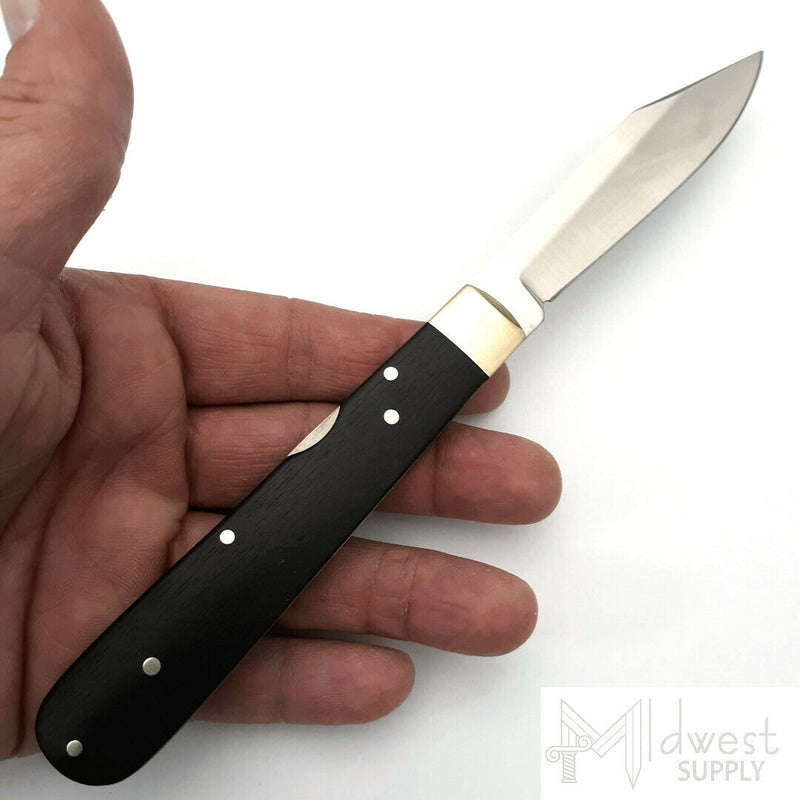 Boker 1906 Lockback Folding Knife 3.5" 440C Steel Blade Ebony Wood Handle 113024 -Boker - Survivor Hand Precision Knives & Outdoor Gear Store