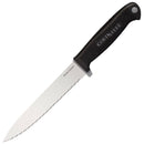Cold Steel Utility Kitchen Fixed Knife 6" 4116 Steel Serrated Blade Black Kray-Ex Handle 59KSUZ -Cold Steel - Survivor Hand Precision Knives & Outdoor Gear Store