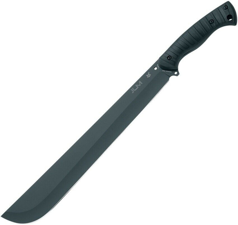 Fox Jungle Latin Fixed Machete 15" 1.4116 Steel Blade Black Rubberized FRN Handle X693 -Fox - Survivor Hand Precision Knives & Outdoor Gear Store