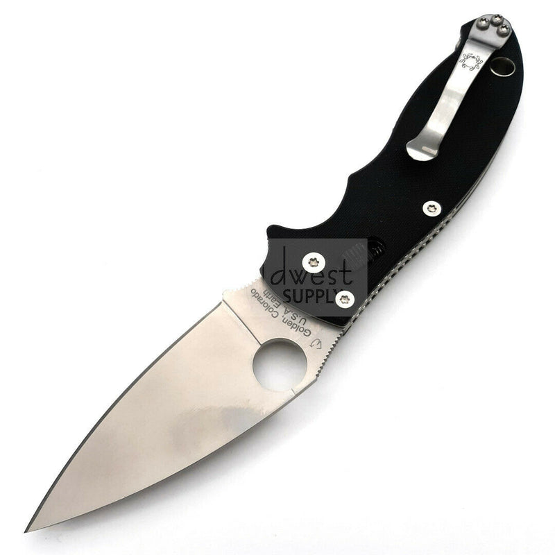 Spyderco Manix 2 Ball Bearing Lock Folding Knife 3.38" CPM S30V Steel Blade Black G10 Handle 101GP2 -Spyderco - Survivor Hand Precision Knives & Outdoor Gear Store