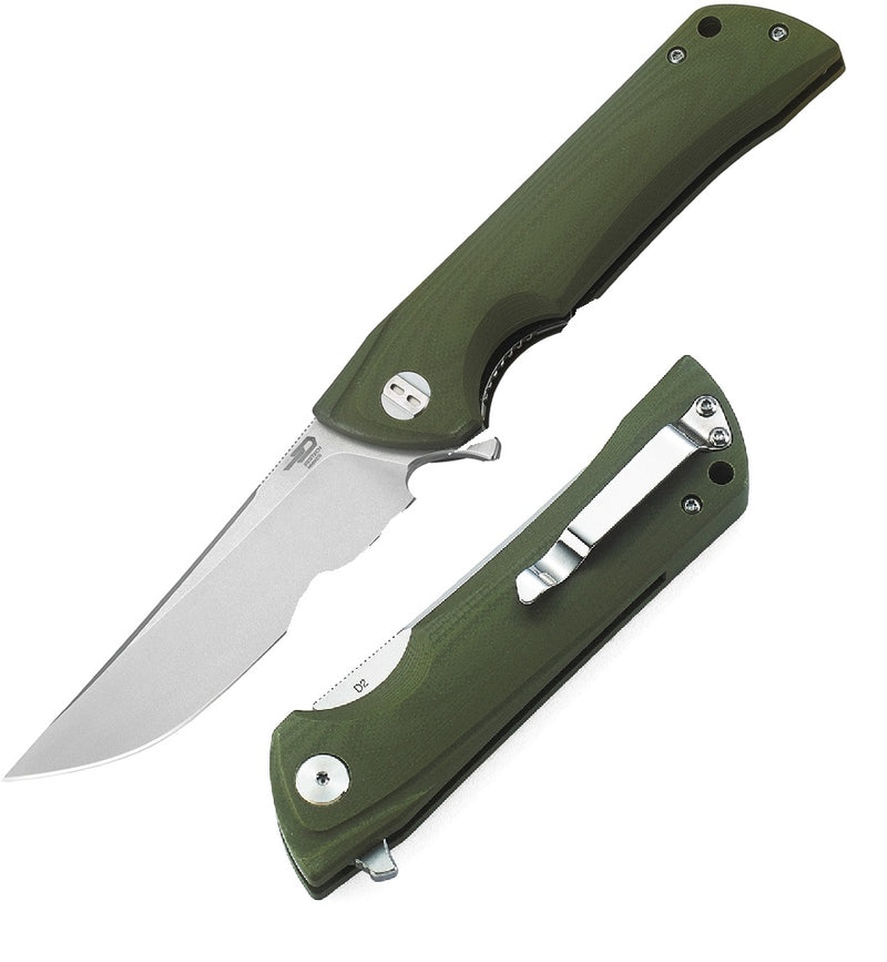 Bestech Knives Paladin Folding Knife 3.75" D2 Tool Steel Blade Green G10 Handle G13D -Bestech Knives - Survivor Hand Precision Knives & Outdoor Gear Store