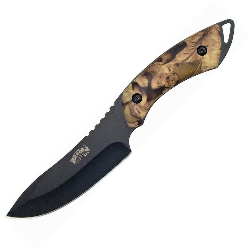 Frost Cutlery The Whistler Fixed Knife 4.5" Stainless Steel Blade Synthetic Handle 16920CAB -Frost Cutlery - Survivor Hand Precision Knives & Outdoor Gear Store