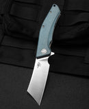 Bestech Knives Cubis Folding Knife 3.13" D2 Tool Steel Blade Blue Canvas Micarta Handle KG42C -Bestech Knives - Survivor Hand Precision Knives & Outdoor Gear Store