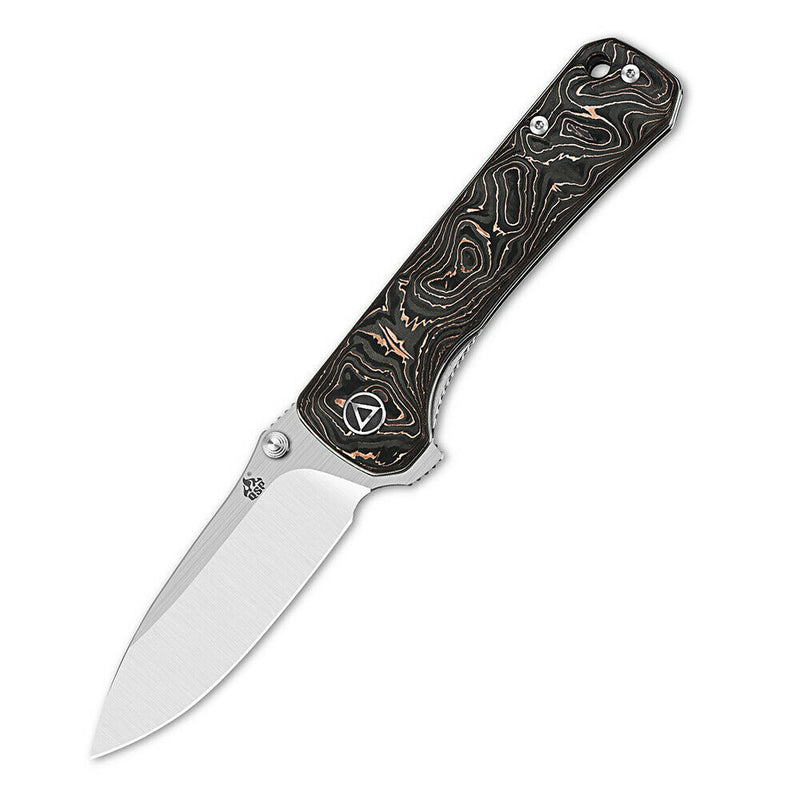 QSP Knife Folding Knife 3.25" S35VN Steel Blade Copper Foil Carbon Fiber Handle 131T -QSP Knife - Survivor Hand Precision Knives & Outdoor Gear Store