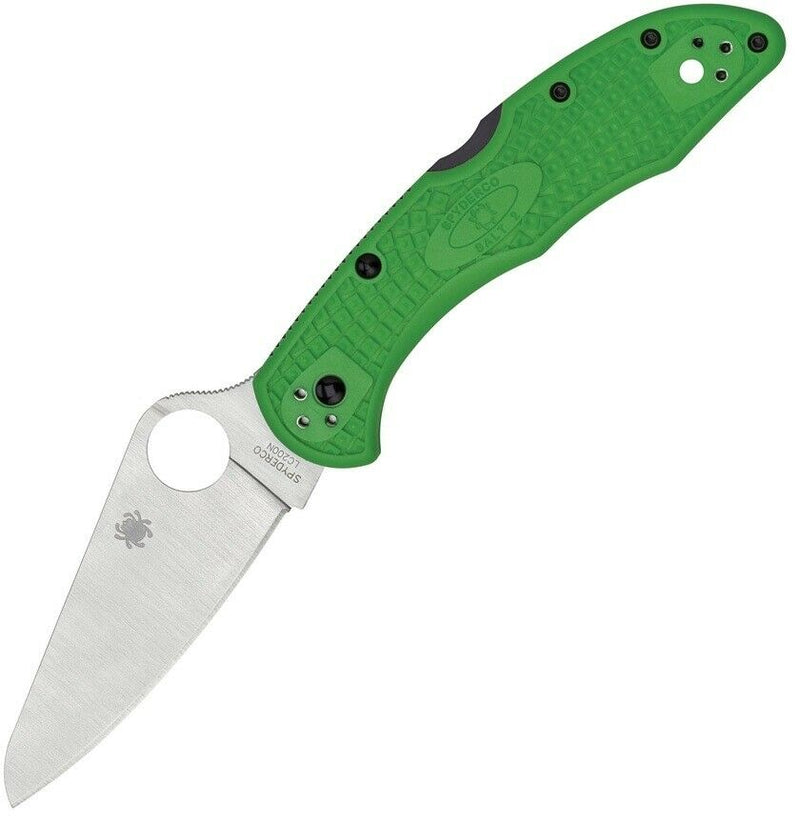 Spyderco Salt 2 Lockback Folding Knife 3" LC200N Tool Steel Blade Green FRN Handle 88FPGR2 -Spyderco - Survivor Hand Precision Knives & Outdoor Gear Store