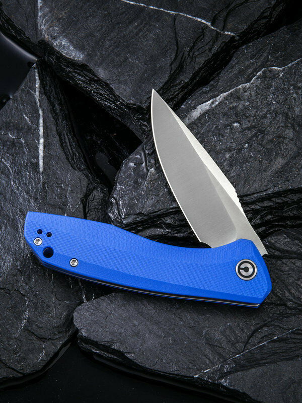 Civivi Baklash Linerlock Folding Knife 3.5" 9Cr18MoV Steel Blade Blue G10 Handle C801F -Civivi - Survivor Hand Precision Knives & Outdoor Gear Store