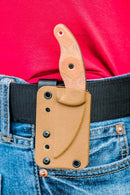 TOPS Little Bugger Fixed Knife 2.38" 1095HC Steel Blade Tan Canvas Micarta Handle LILB01 -TOPS - Survivor Hand Precision Knives & Outdoor Gear Store