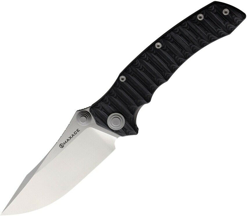 Maxace Sandstorm K Folding Knife 4.5" Bohler K110 Steel Blade Black Sculpted G10 Handle MCK05 -Maxace - Survivor Hand Precision Knives & Outdoor Gear Store