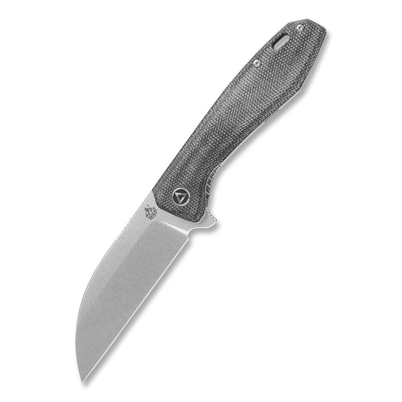 QSP Knife Pelican Folding Knife 3.63" CPM S35VN Steel Blade Black Micarta Handle 118D1 -QSP Knife - Survivor Hand Precision Knives & Outdoor Gear Store