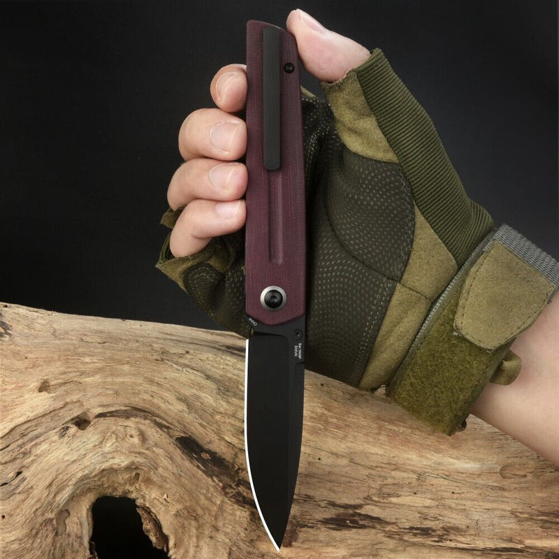 Artisan Sirius Folding Knife 3.54" S35VN Steel Blade Brown Micarta Handle Z1849PBDRC -Artisan - Survivor Hand Precision Knives & Outdoor Gear Store