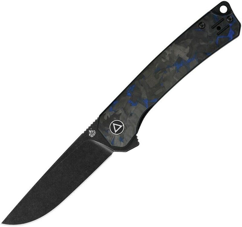 QSP Knife Osprey Folding Knife 3.25" 14C28N Black Steel Blade G10/Carbon Fiber Handle 139G2 -QSP Knife - Survivor Hand Precision Knives & Outdoor Gear Store