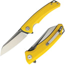 Bestech Knives TEXEL Folding Knife 3.25" D2 Tool Steel Blade Yellow G10 Handle G21C2 -Bestech Knives - Survivor Hand Precision Knives & Outdoor Gear Store