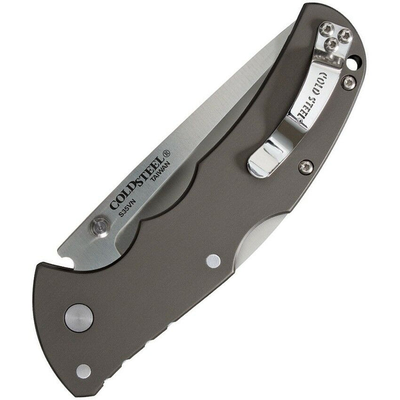 Cold Steel Code 4 Lockback Folding Knife 3.5" S35VN Steel Tanto Blade Aluminum Handle 58PT -Cold Steel - Survivor Hand Precision Knives & Outdoor Gear Store