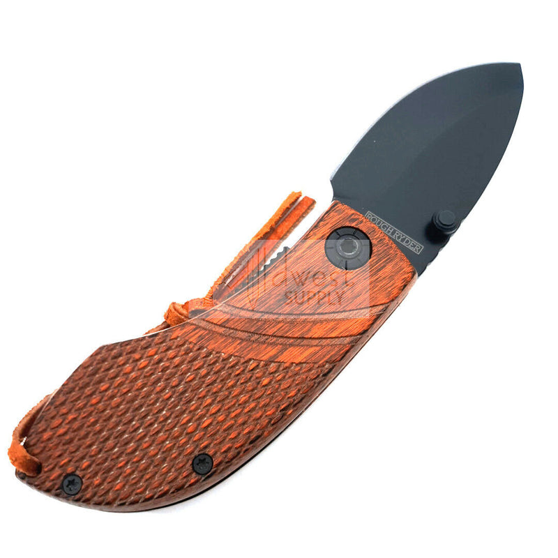 Rough Ryder Linerlock Folding Knife 2.5" Stainless Steel Blade Brown Wood Handle 2008 -Rough Ryder - Survivor Hand Precision Knives & Outdoor Gear Store