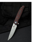 Bestech Knives Ascot Liner Folding Knife 4" D2 Tool Steel Blade Red G10/Carbon Fiber Handle G19F -Bestech Knives - Survivor Hand Precision Knives & Outdoor Gear Store