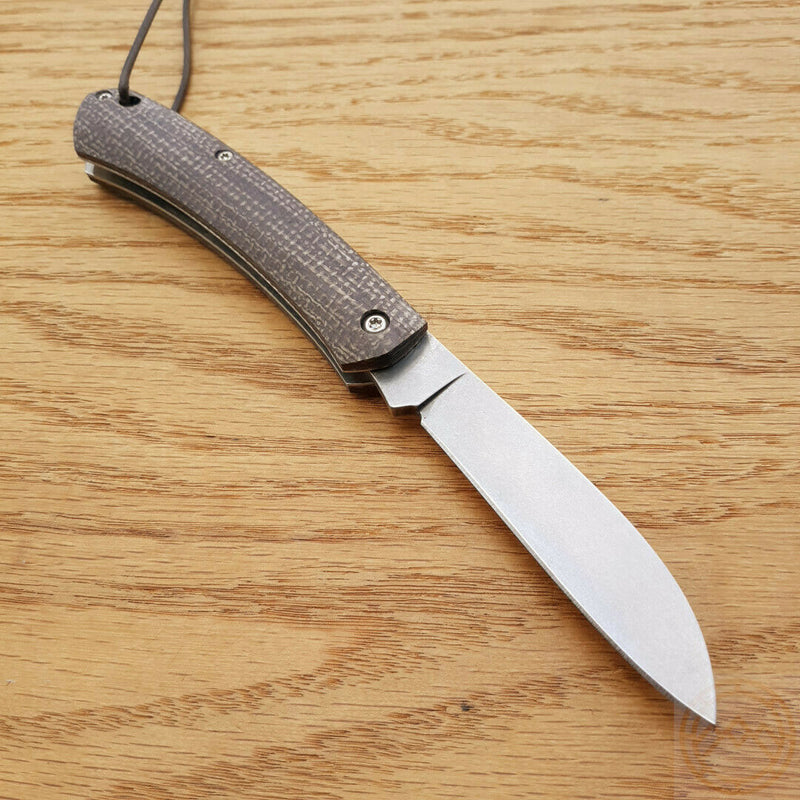 Fox Nauta Slip Joint Folding Knife 3.25" 420C Steel Blade Canvas Micarta Handle 230MIBI -Fox - Survivor Hand Precision Knives & Outdoor Gear Store