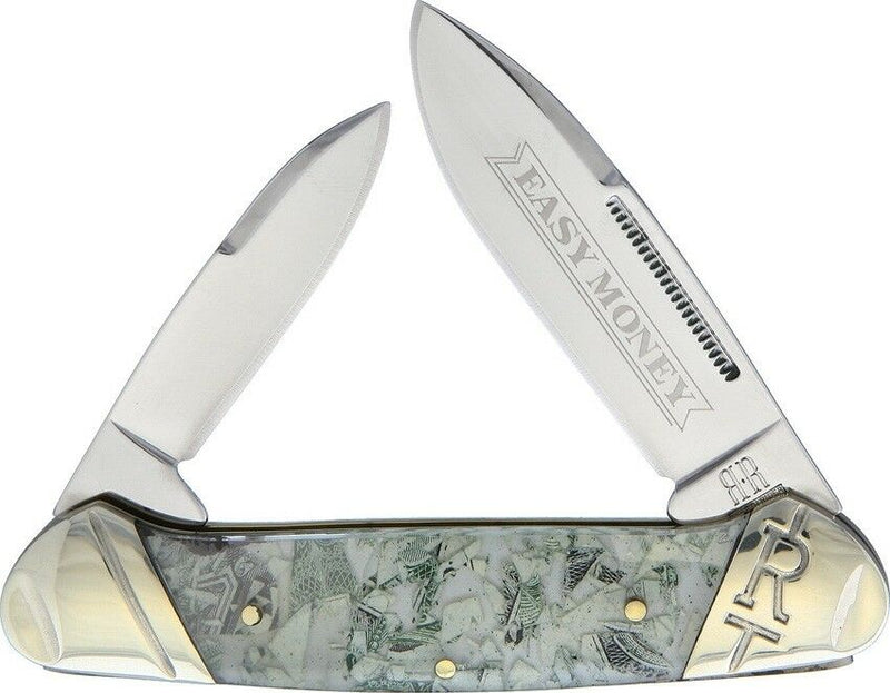 Rough Ryder Easy Money Canoe Pocket Knife Stainless Steel Blades Acrylic Handle 1890 -Rough Ryder - Survivor Hand Precision Knives & Outdoor Gear Store