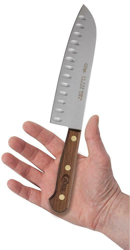 Case XX Cutlery Santoku Kitchen Knife 7" Stainless Steel Blade Walnut Handle 07322 -Case Cutlery - Survivor Hand Precision Knives & Outdoor Gear Store