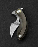 Bestech Knives Strelit Folding Knife 2.13" Damascus Steel Blade Titanium Handle KT2103J -Bestech Knives - Survivor Hand Precision Knives & Outdoor Gear Store