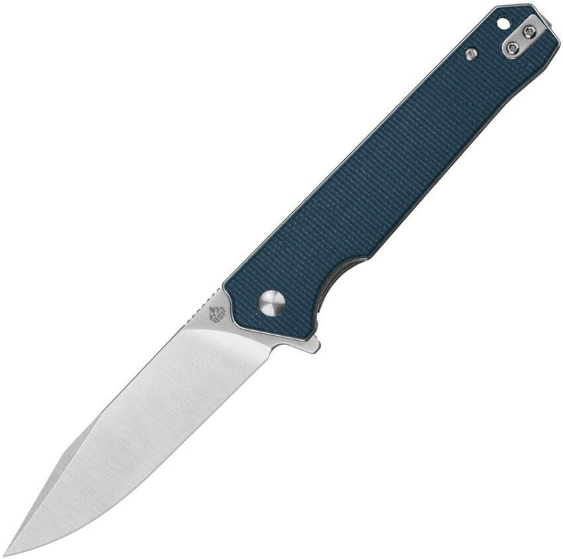 QSP Knife Mamba Linerlock Folding Knife 3.5" D2 Tool Steel Blade Blue Linen Micarta Handle 111H1 -QSP Knife - Survivor Hand Precision Knives & Outdoor Gear Store