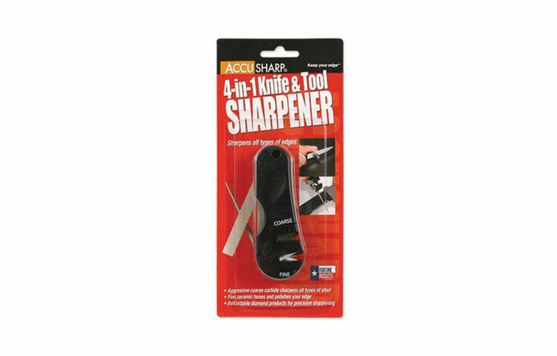 AccuSharp 4 in 1 Knife & Tool Sharpener Coarse Carbides & Fine Ceramic Rods 029C -AccuSharp - Survivor Hand Precision Knives & Outdoor Gear Store