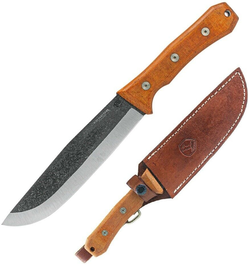 Condor Mountain Camp Fixed Knife 7" 1095HC Steel Full Blade Micarta Handle TK28357HC -Condor - Survivor Hand Precision Knives & Outdoor Gear Store