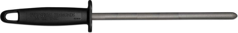 EZE-LAP Diamond Butcher Coated Steel 10" Rod Black Hi-Impact Plastic Handle LP -EZE-Lap - Survivor Hand Precision Knives & Outdoor Gear Store