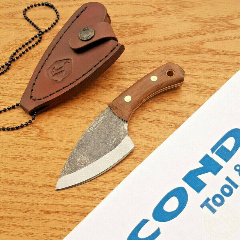 Condor Pangui Fixed Knife 3.25" Natural Finish 1095HC Steel Blade Walnut Handle TK802326HC -Condor - Survivor Hand Precision Knives & Outdoor Gear Store